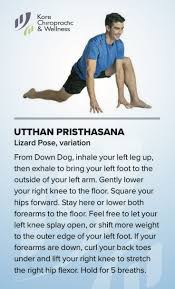 Utthan Pristhasana Lizard Pose Variation From Down Dog Inhale Your Left Leg Up Then Exhale To Bring Your Left Foot Lizard Pose Hip Flexor Inhaler