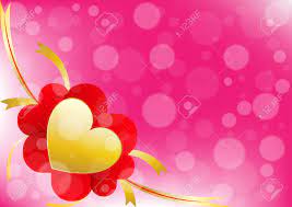 Beautiful elegant illustration graphic art design. Vector Heart And Ribbon On Pink Color Background Royalty Free Cliparts Vectors And Stock Illustration Image 35814475