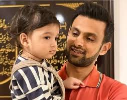 Shoaib Malik With His Son