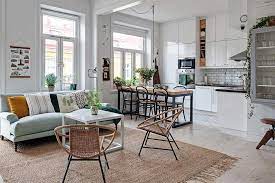 If you think that a dining table would look weird right in the middle of open space, look at this solution. 57 Design Secrets For Successful Open Plan Living Loveproperty Com