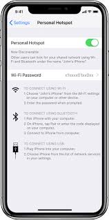 The iphone works great as a mobile wifi hotspot, but it performs even better when plugged in with a usb cable. How To Set Up A Personal Hotspot On Your Iphone Or Ipad Apple Support