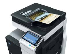 Make duplex printing the default setting to mlnolta document consolidation. Konica Minolta Bizhub C454 Farbkopierer Samcopy Burotechnik