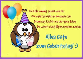 Die Eule Nimmt Genau Wie Du Von Jahr Zu Jahr An Weisheit Zu Geburtstagswunsche Fur Kinder Alles Gute Zum Geburtstag Zitate Alles Gute Geburtstag