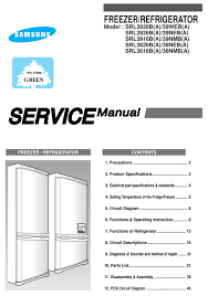 Controlling the refrigerator is easy with the external digital display. Samsung Srl3928b A Service Manual Pdf Download Manualslib