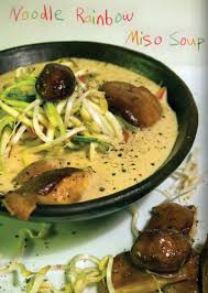 Soupe Miso Nouilles Arc En Ciel