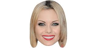 Jessica-Jane Clement (Blonde) Maske aus Karton