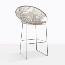 Black And White Wicker Bar Stools The Pietro Wicker Bar Chair Is Taupe Is A Stunning Combination Being 47 Tall And The Most Comfortable Sea In 2020 Bar Chairs Pub Furniture Restaurant Chairs For Sale