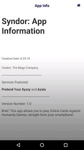 The gays! is so far out of bounds, from her vantage, that it hardly even registers as a joke at all. Syndor Cards Against Humanity For Android Apk Download