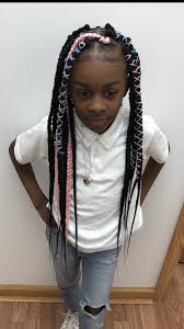 Black Box Braids Hairstyles For Kids Kids Box Braids Box Braids Hairstyles Kids Box Braids Hair Styles