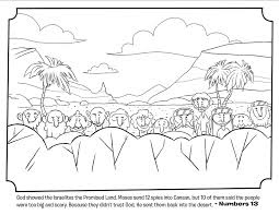 Joshua and 12 spies coloring pages. 12 Spies Coloring Page Whats In The Bible