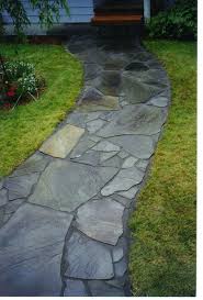 Pin By David Kelly On For The Home Bluestone Walkway Backyard Landscaping Flagstone Walkway