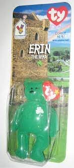 Amazon Com 1 X Ty Erin The Bear Mcdonalds Teenie Beanie New Sealed Toys Games