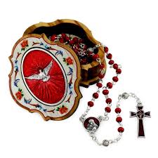 This beautiful necklace makes a perfect gift for a baptism, first communion or confirmation… Confirmation Rosary Gift Set Buy Online In Angola At Angola Desertcart Com Productid 14492865
