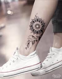 15 Lastest Lower Leg Ink Tattoo Designs With Flower This Spring And Summer Leg Tattoos