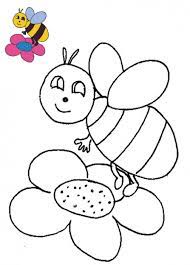 imprimer le coloriage avec modele abeille sur la fleur tete a modeler joyeux jour de saint patrick feuilles