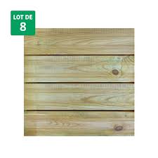 Vous garantir le bon achat, on y travaille tous les jours. Lot De 8 Dalles De Terrasse En Bois Traite Autoclave Classe 4 3 6 50 H50cm Julia Leroy Merlin