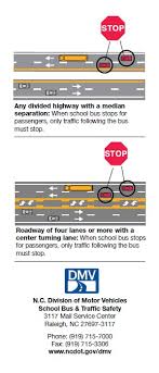 north carolina school bus stop law