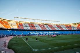 Club atlético de madrid is more commonly known as atlético madrid or simply just atlético. Atletico Madrid Train At Vicente Calderon Ahead Of Qarabag Daily Mail Online