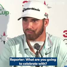 Matthew Wolff answers question during press conference at 3M Open