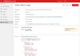 Apa itu paket internet keluarga telkomsel? Joel R Kallman On Twitter I Needed A Quick Example For Json Table And I Found One On Oraclelivesql Thanks For Authoring This Wileecoyote Https T Co Uxii0fgvgt Https T Co 5iugdxxp68