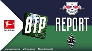Patrik schick (rb leipzig) remate con la izquierda desde el centro del área por bajo, junto al palo izquierdo. Rasenballsport Leipzig Borussia Monchengladbach Leipzig Sink Glacial Gladbach 3 2 Between The Posts