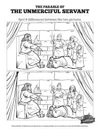 Matthew 18 The Parable Of The Unforgiving Servant Kids Spot The Difference Can Your Kids S Sunday School Lessons Bible Stories For Kids Bible Lessons For Kids
