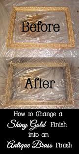 If You Have 1990 S Shiny Gold Finishes Throughout Your Home Consider Changing The Shiny Gold Finishes Into Antique Bilderrahmen Bemalen Bilderrahmen Gold 90er