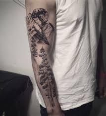 A desert is a barren area of landscape where little precipitation occurs and, consequently, living conditions are hostile for plant and animal life. Geometric Mountain Tattoo Sleeve Novocom Top