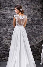 Chiffon Wedding Dress With Beautiful Back 2020 Wedding Dress Etsy In 2020 Simple Lace Wedding Dress Etsy Wedding Dress Wedding Dresses Strapless