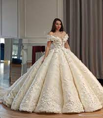 Saudi Dubai Princess Wedding Dress Off Shoulder Beads 3d Floral Appliques Tule B Wedding Dresses Princess Wedding Dresses Turkish Wedding Dress Princess Ball Gowns