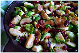 pan seared brussels sprouts with