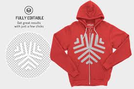 Download Zipup Hoodie Flex Fleece Mockups In Apparel Mockups On Yellow Images Creative Store