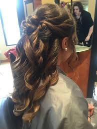 Formal Half Up Half Down Hairstyle Deja Vu Salon Kingsville Md Sac Stilleri Sac Gelin Saci