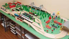 Brio 33097 cargo railway deluxe set | 54 piece train toy with accessories and wooden tracks for kids age 3 and up,multi. 29 Brio Layouts Ideas Wooden Train Wooden Train Track Brio Train