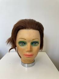 Old Mannequin Head Wig Stand Hairdresser Hairstyle 1980
