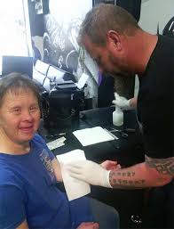 My brother is 9 years old with trisomy 21 and is easily the biggest inspiration in my life. Free Tattoo Friday For A Woman With Down Syndrome Artfido
