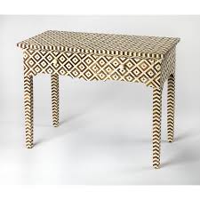 Aubriella 43 5 Solid Wood Console Table Inlay Furniture Wood Console Table Bone Inlay Furniture