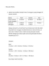 Layari dan langgan modul pembelajaran lengkap lpi di www.learningport.com.my #purchaselearningportinteractive. Kbat Masa Dan Waktu