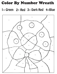 When it gets too hot to play outside, these summer printables of beaches, fish, flowers, and more will keep kids entertained. Christmas Wreath Color By Number Coloring Page Free Printable Coloring Pages For Kids