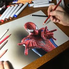 Amazing Spider Man Drawing By Marcellobarenghi Deviantart Com On Deviantart Spiderman Art 3d Drawings Prismacolor Art