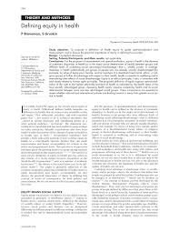 Buying health insurance for the first time seems confusing at first. Pdf Defining Equity In Health