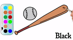 2) click on the coloring page image in the bottom half of the screen to make that frame active. Drawing A Baseball Bat In Easy Steps Baseball Bat Coloring Pages Mhp Learning School Youtube