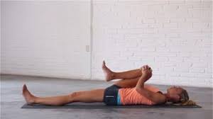 Lie on your back and bring your legs straight up to 90 degrees. Lower Back Pain Yoga 15