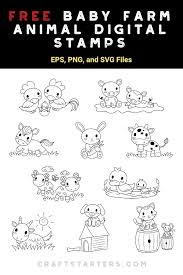 Download Free Baby Farm Animal Digital Stamps Digital Stamps Digital Stamps Free Baby Farm Animals