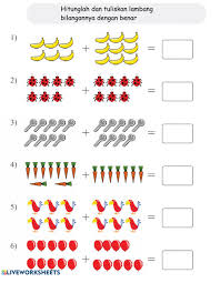 Buku anak sd kelas 1, belajar matematika penjumlahan, tambah tambahan. Lka Tk B Worksheet