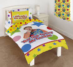 Single Bed Mr Tumble Duvet Cover Set Something Special Star Circle Spots Yellow Single Duvet Bed Duvet Covers