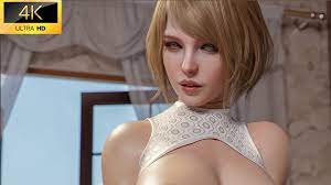 Ashley Sexy Costume Gameplay | Resident Evil 4 Remake - 4K - YouTube