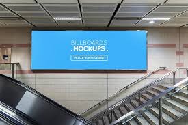 Subway Billboard Mockup 1 By Mockups World 1 On Creativemarket Billboard Mockup Mockup Billboard