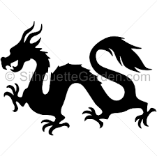 Chinese Dragon Silhouette Dragon Silhouette Easy Dragon Drawings Chinese Dragon
