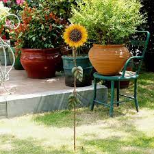 5% coupon applied at checkout. 39 Inch Metal Sunflower Garden Stake Decorative Lawn Stakes Sunflower Outdoor Yard Art Decor Walmart Com Walmart Com